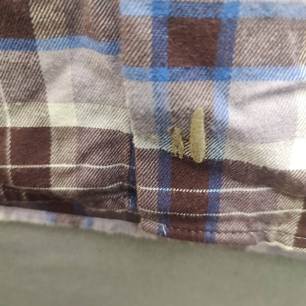 Johnny O Mens Multi-colored Plaid‎ Button Up shirt Long Sleeve Extra Large - Picture 6 of 14